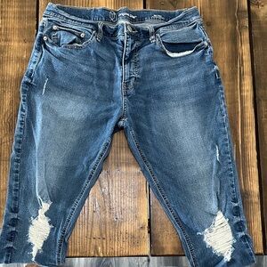 Original Use Distressed Blue Men's Jeans